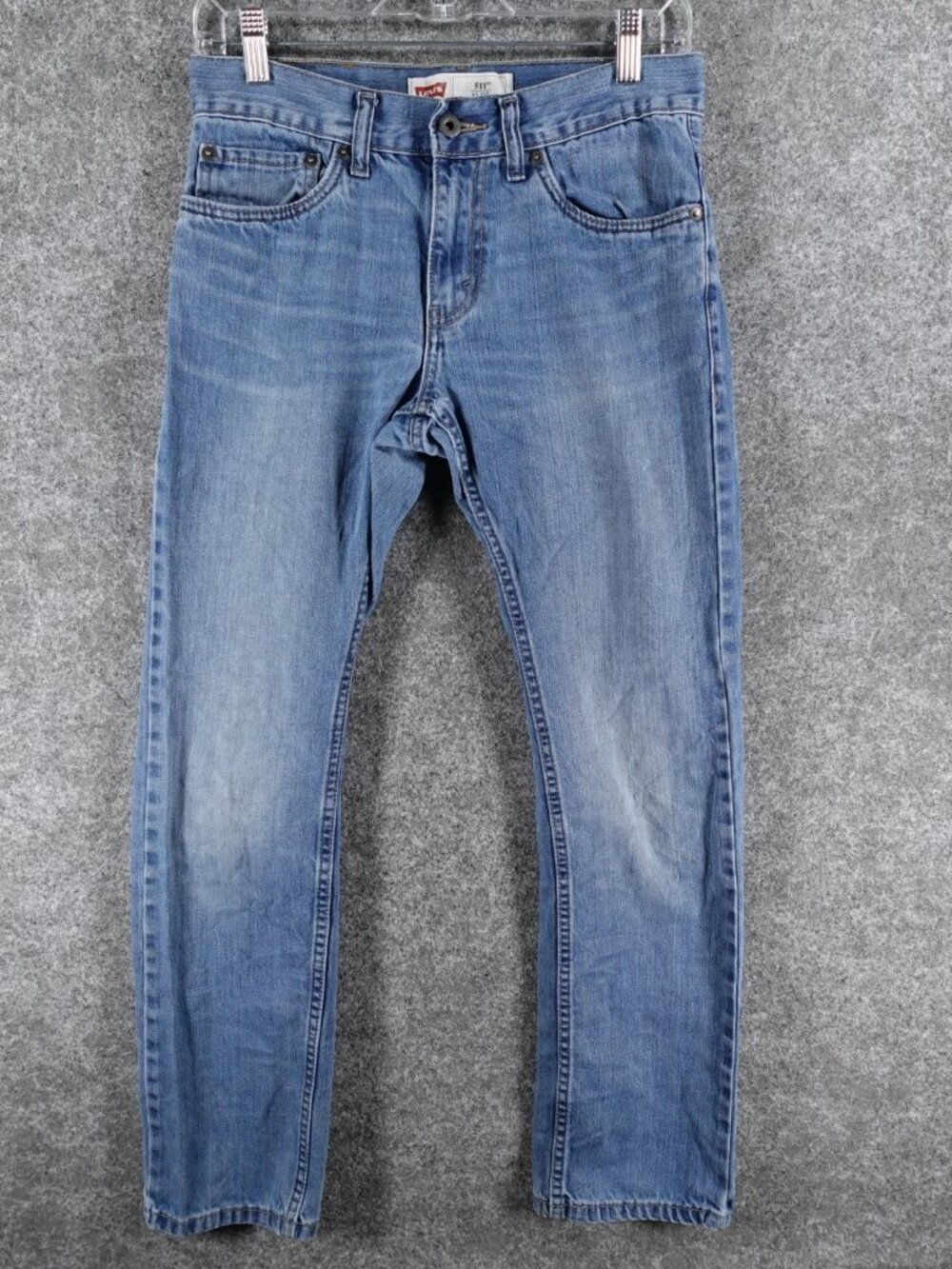 Levi's 511 Slim‎ Fit Jeans Womens 16R Blue Light Wash Denim Mid Rise Streetwear